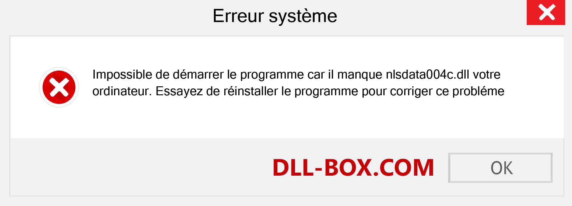 Le fichier nlsdata004c.dll est manquant ?. Télécharger pour Windows 7, 8, 10 - Correction de l'erreur manquante nlsdata004c dll sur Windows, photos, images